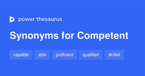COMPETENT Synonyms: 111 Similar and Opposite Words.